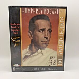 White Mountain Humphrey Bogart 1000 Piece Jig Saw Puzzle Based on USPS Stamps